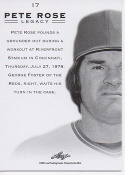 2011 Leaf Pete Rose Legacy #17 Pete Rose Back
