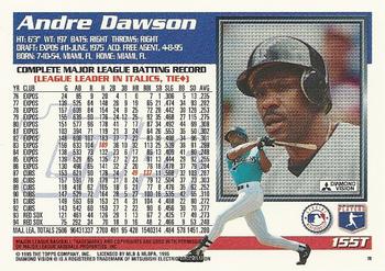 1995 Topps Traded & Rookies #155T Andre Dawson Back