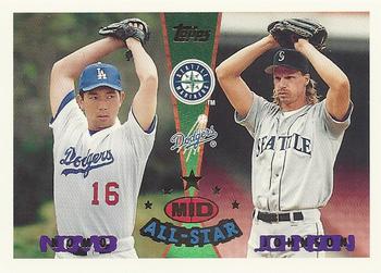 1995 Topps Traded & Rookies #164 Hideo Nomo / Randy Johnson Front
