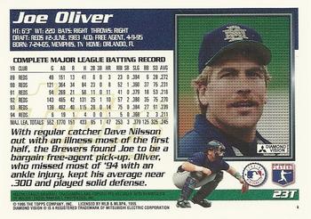 1995 Topps Traded & Rookies #23T Joe Oliver Back