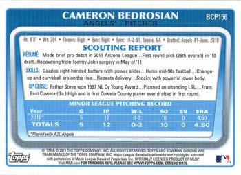 2011 Bowman Chrome - Prospects #BCP156 Cameron Bedrosian Back