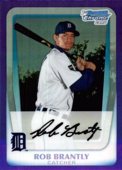 2011 Bowman Chrome - Prospects Purple Refractors #BCP186 Rob Brantly Front