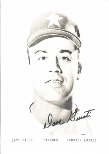 1966 Houston Astros Picture Pack #NNO Dave Giusti Front