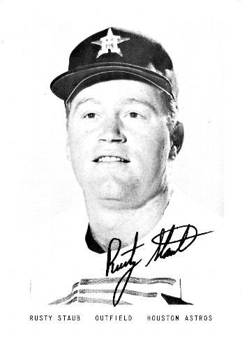 1966 Houston Astros Picture Pack #NNO Rusty Staub Front