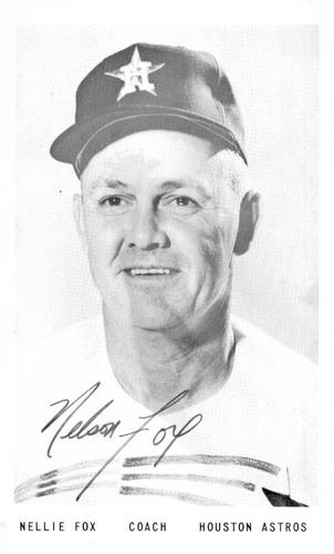 1966 Houston Astros Autograph Picture Night Photos #NNO Nellie Fox Front