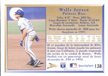 1993 Pacific Spanish #138 Wally Joyner Back