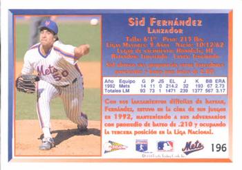 1993 Pacific Spanish #196 Sid Fernandez Back
