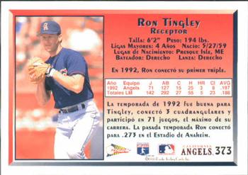 1993 Pacific Spanish #373 Ron Tingley Back