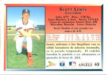 1993 Pacific Spanish #49 Scott Lewis Back