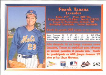 1993 Pacific Spanish #547 Frank Tanana Back