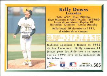 1993 Pacific Spanish #565 Kelly Downs Back
