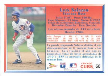 1993 Pacific Spanish #60 Luis Salazar Back