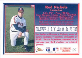 1993 Pacific Spanish #99 Rod Nichols Back