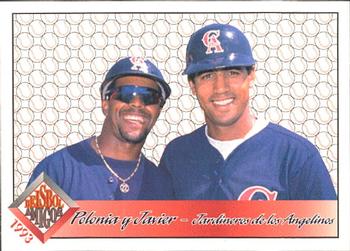 1993 Pacific Spanish - Beisbol Amigos #2 Luis Polonia / Stan Javier Front
