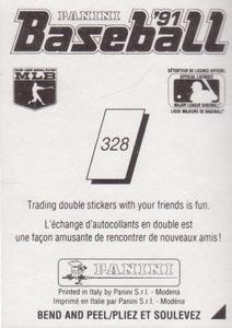 1991 Panini Stickers (Canada) #328 Roberto Kelly Back