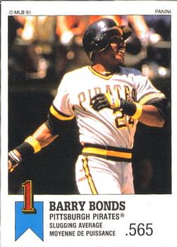 1991 Panini Top 15 (Canada) #33 Barry Bonds Front