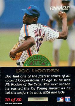 1993 Pinnacle Cooperstown #19 Doc Gooden Back