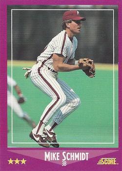 1988 Score - Glossy #16 Mike Schmidt Front
