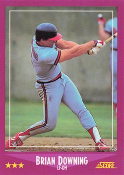 1988 Score - Glossy #44 Brian Downing Front