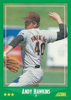 1988 Score - Glossy #347 Andy Hawkins Front