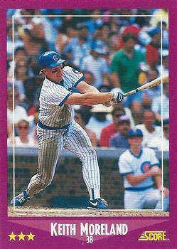 1988 Score - Glossy #71 Keith Moreland Front