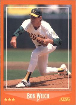 1988 Score Rookie & Traded - Glossy #15T Bob Welch Front