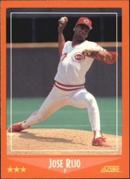 1988 Score Rookie & Traded - Glossy #27T Jose Rijo Front