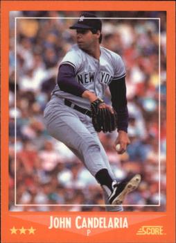 1988 Score Rookie & Traded - Glossy #40T John Candelaria Front