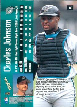 1998 SkyBox Dugout Axcess #16 Charles Johnson Back