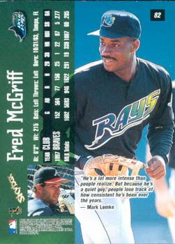 1998 SkyBox Dugout Axcess #82 Fred McGriff Back