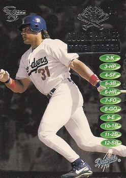 1998 SkyBox Dugout Axcess - Double Header #13DH Mike Piazza Front