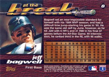 1995 Topps Traded & Rookies - Power Boosters #8 Jeff Bagwell Back