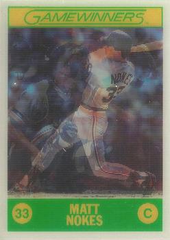 1988 Sportflics Gamewinners #18 Matt Nokes Front