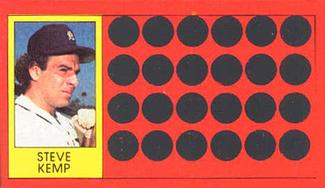 1981 Topps Scratch-Offs #11 Steve Kemp Front