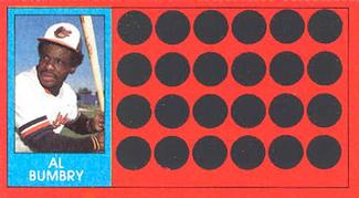 1981 Topps Scratch-Offs #29 Al Bumbry Front