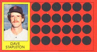 1981 Topps Scratch-Offs #48 Dave Stapleton Front