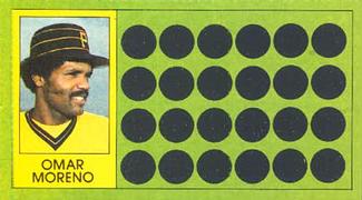 1981 Topps Scratch-Offs #100 Omar Moreno Front