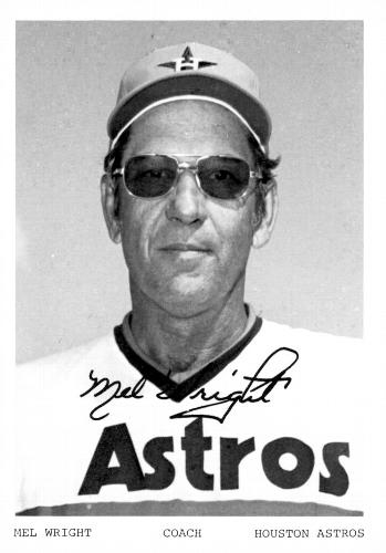 1976 Houston Astros Photocards #NNO Mel Wright Front