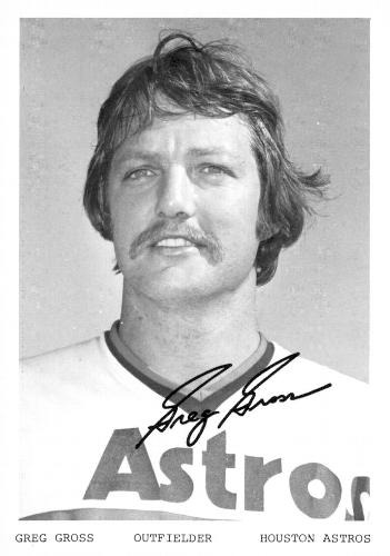1976 Houston Astros Photocards #NNO Greg Gross Front