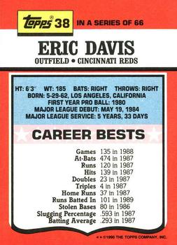 1990 Topps TV All-Stars #38 Eric Davis Back