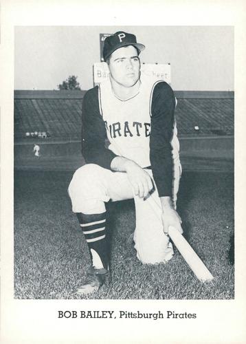 1965 Jay Publishing Pittsburgh Pirates #NNO Bob Bailey Front