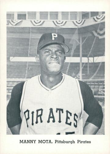 1965 Jay Publishing Pittsburgh Pirates #NNO Manny Mota Front
