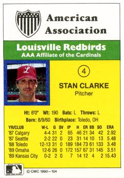 1990 CMC #104 Stan Clarke Back