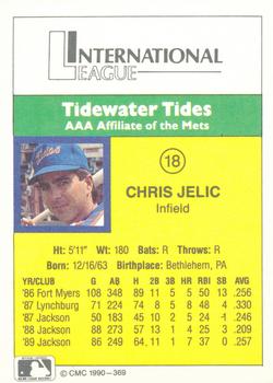 1990 CMC #369 Chris Jelic Back