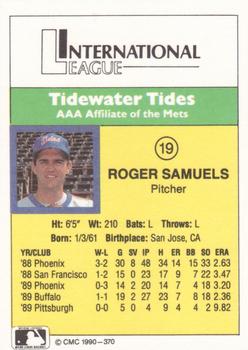 1990 CMC #370 Roger Samuels Back