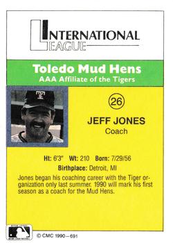 1990 CMC #691 Jeff Jones Back