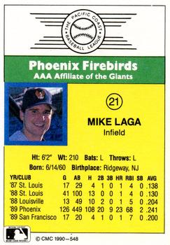 1990 CMC #548 Mike Laga Back