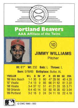 1990 CMC #562 Jimmy Williams Back