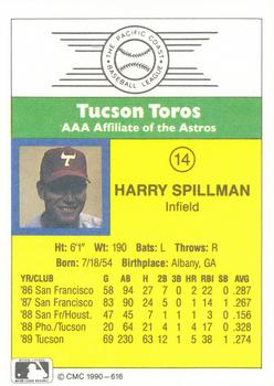 1990 CMC #616 Harry Spilman Back