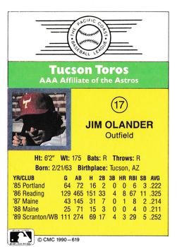 1990 CMC #619 Jim Olander Back